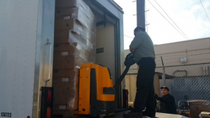 Poverello unloading