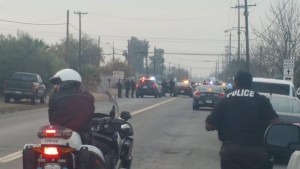 Police officers at scene of shooting II