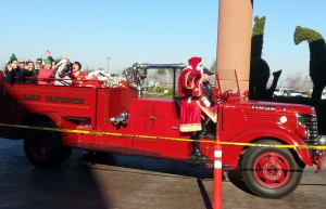 santa arrive