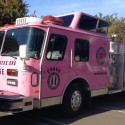 Pink Emergency Vehicles Making A Tour Of The Valley