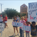 Protesters/Supporters Outside Trump Fundraiser in Tulare